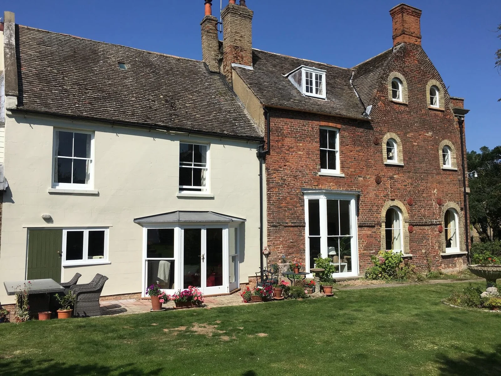 Period property with newly restored sash windows