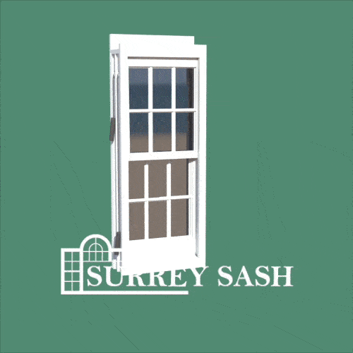 Sash Window Draught proofing — animation showing where draught-proofing strips are installed
