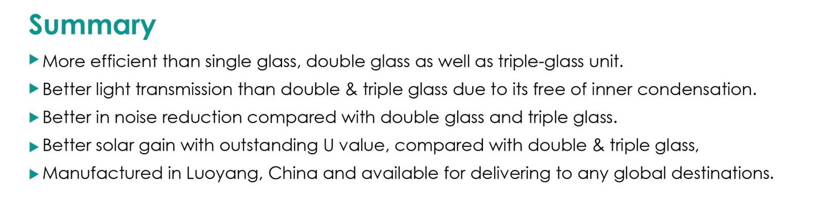 landvac glass features