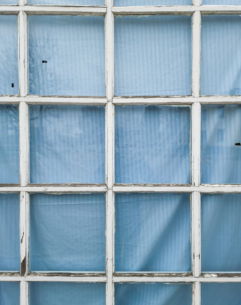 broken window pane
