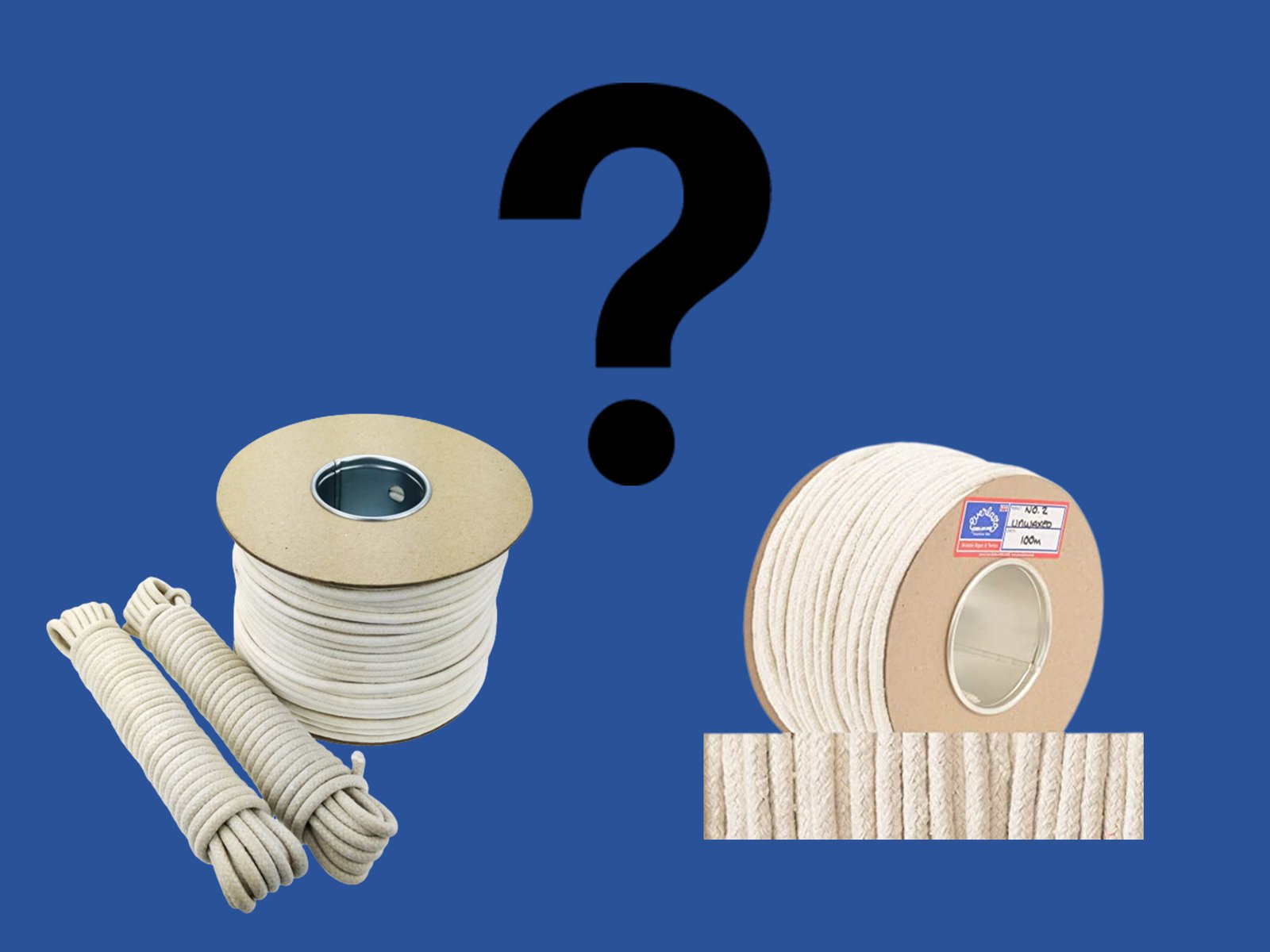 Waxed or unwaxed sash cords