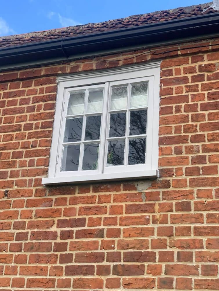 georgian style casement window after restoration