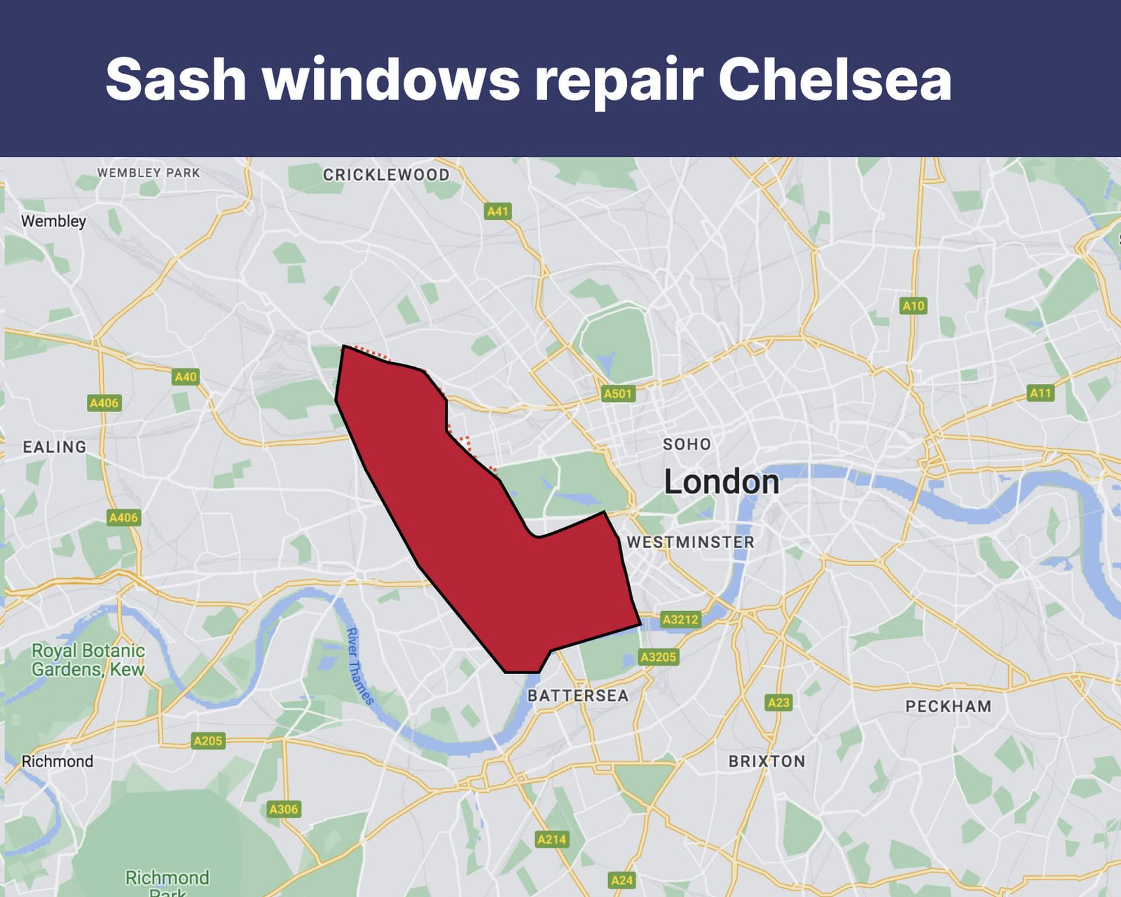 Sash windows repair Chelsea