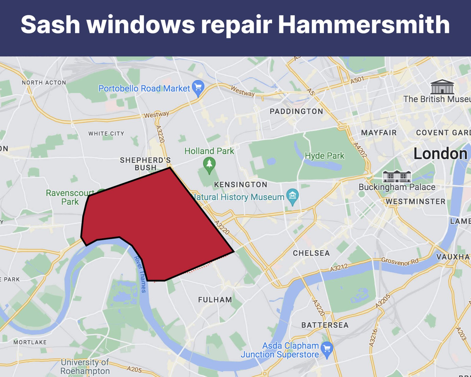 Sash windows repair Hammersmith