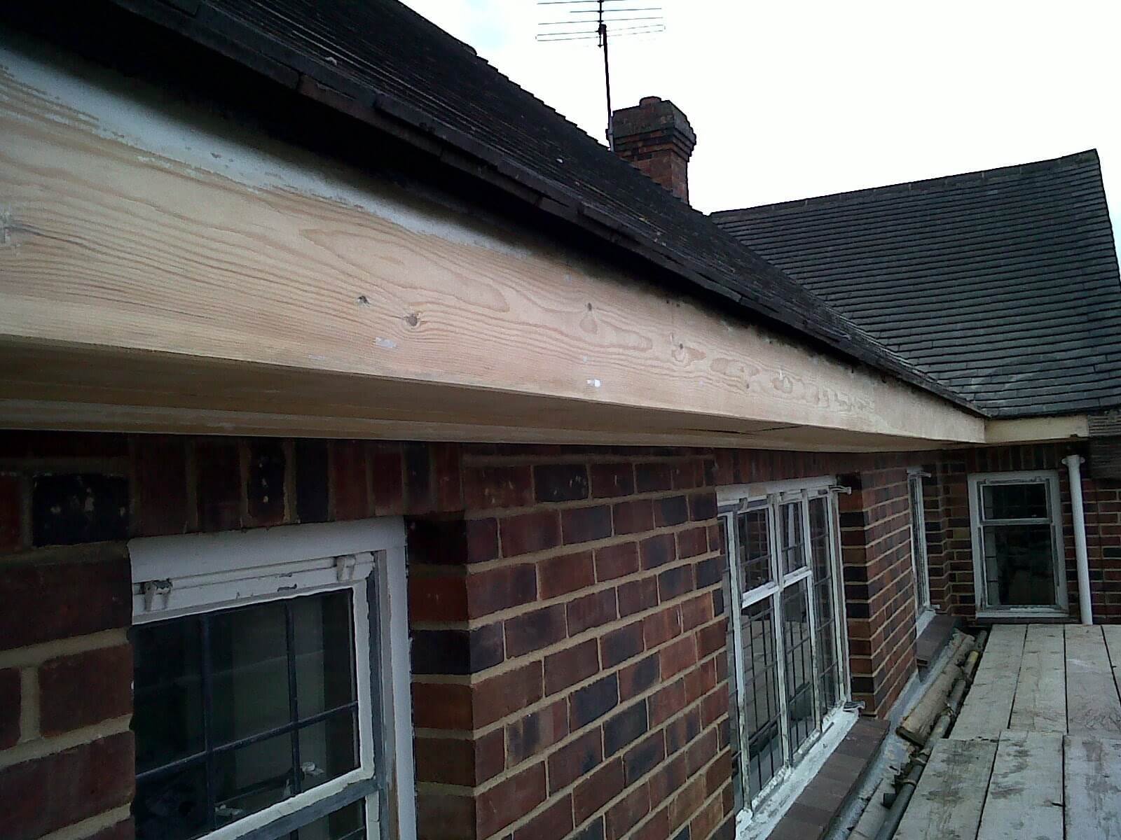 fascia and soffits sanded