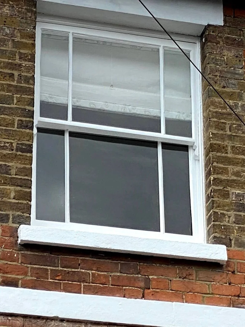 Edwardian sash windows restored in Chelsea